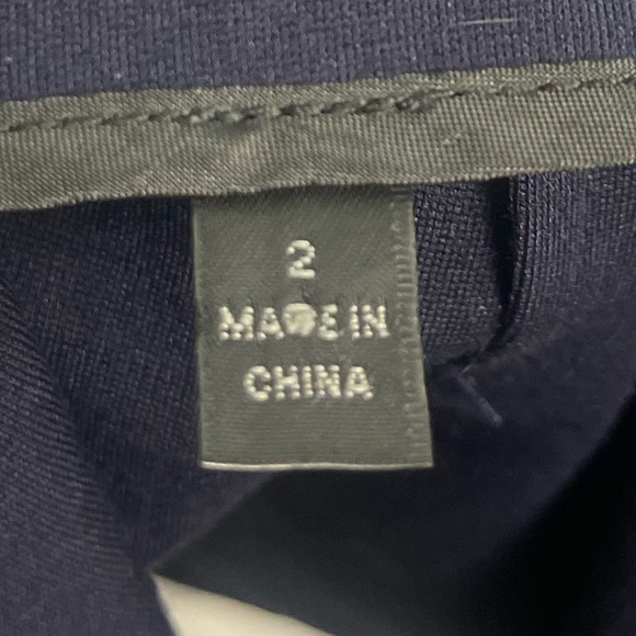 ATM Anthony Thomas Melillo Bonded Wrap Front Mini Skirt Navy Blue 2 Clueless - Picture 8 of 13